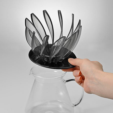 Hario Suiren Plastic Dripper – Transparent Black